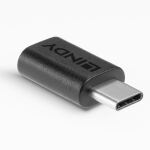 Lindy 41893 Kabeladapter USB 3.2 Type C Schwarz