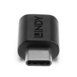 Lindy 41893 Kabeladapter USB 3.2 Type C Schwarz