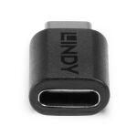 Lindy 41893 Kabeladapter USB 3.2 Type C Schwarz