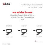 CLUB3D Mini DisplayPort™ 1.4 to HDMI™ 8K60Hz M/F Adapter