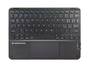 Conceptronic TOBIN01BIT 10-Zoll-Bluetooth-Tastatur mit Touchpad, QWERTY Italienisch
