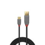 Lindy 36888 USB Kabel USB 2.0 3 m USB A USB C 0,48 Gbit/s Schwarz, Grau