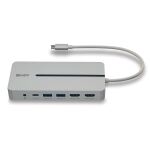 Lindy 43360 laptop-dockingstation & portreplikator Kabelgebunden USB 3.2 Gen 1 (3.1 Gen 1) Type-C Silber, Weiß