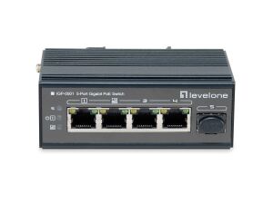 LevelOne 5-Port Gigabit Industrial Switch, DIN-Schiene, -30°C to 65°C