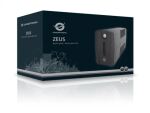 Conceptronic ZEUS01E Unterbrechungsfreie Stromversorgung (USV) Line-Interaktiv 0,65 kVA 360 W 4 AC-Ausgänge