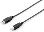 Equip USB 2.0 A auf B Kabel, 1.8m , Black