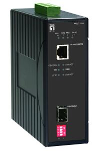 LevelOne IEC-2000 Netzwerk Medienkonverter 1000 Mbit/s Schwarz