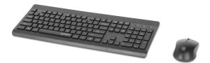 Manhattan 180771 Tastatur Maus enthalten Universal RF Wireless QWERTY Schwarz