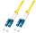 Lindy 47455 InfiniBand/Glasfaserkabel 15 m LC Gelb