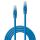 Lindy 48170 Netzwerkkabel Blau 0,3 m Cat6 U/UTP (UTP)
