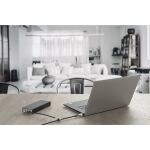 Kensington Slim N17 2.0 Laptopschloss mit zwei Schließköpfen für Wedge-Shaped Security Slots