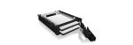 ICY BOX IB-2227StS, 2bay 2.5" SATA Mobile Rack, 2x 2,5" SATA HDD to 2 SATA Host, black, optional 3cm blower