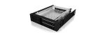 ICY BOX IB-2227StS, 2bay 2.5" SATA Mobile Rack, 2x 2,5" SATA HDD to 2 SATA Host, black, optional 3cm blower