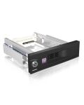 ICY BOX IB-168SK-B, Wechselrahmen, 1x 3,5" SATA I/II/III HDD zu 1x SATA Host, EasySwap trägerlos, Stahl + Plastik, schwarz