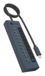 ICY BOX IB-HUB1450-C31, HUB mit 10x USB-C Ports, USB 3.2 Gen 2, 10 Gbit/s, mit 48W Netzteil, 1x PD 20W