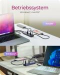 ICY BOX IB-HUB1450-C31, HUB mit 10x USB-C Ports, USB 3.2 Gen 2, 10 Gbit/s, mit 48W Netzteil, 1x PD 20W