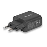 Lindy 73438 Ladegerät für Mobilgeräte Universal Schwarz AC Schnellladung Drinnen