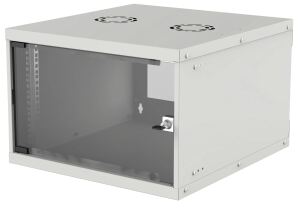 Intellinet 19" Wandverteiler, Basic Line, 6 HE, 353 (H) x 540 (B) x 400 (T) mm, Flatpack, Schutzklasse IP20, grau
