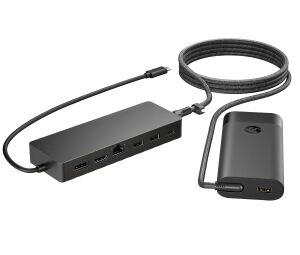 HP Universelles USB-C-Hub- und Laptop-Ladegerät, Kombo