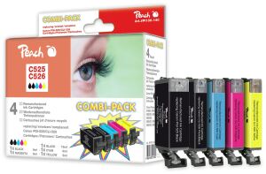 Peach PI100-140 Druckerpatrone 5 Stück(e) Kompatibel Schwarz, Cyan, Foto schwarz, Gelb