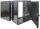 Intellinet 19" Wandverteiler mit Schwenkrahmen, 15 HE, 770 (H) x 600 (B) x 550 (T) mm, vollständig montiert, schwarz