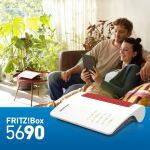 Box 5690 WLAN-Router 2.5 Gigabit Ethernet Dual-Band (2,4 GHz/5 GHz) Rot, Weiß