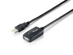 Equip Aktive USB 2.0 A Verlängerungskabel Stecker auf Buchse, 5m