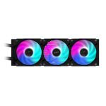 GIGABYTE AORUS WATERFORCE II 360 AIO Flüssigkeits-CPU-Kühler - 3x120mm ARGB-Lüfter, Schiebe-in-Verriegelungsmechanismus, DAISY-CHAIN, kompatibel mit Intel LGA 1851 und AMD AM5