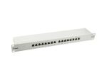 Equip 327316 16-Port Cat.5e Geschirmtes Patch Panel, Hellgrau