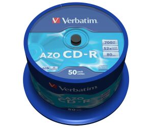 Verbatim CD-R AZO Crystal 700 MB 52x 50 Stück(e)