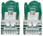 Intellinet Premium Netzwerkkabel, Cat6, S/FTP, 100% Kupfer, Cat6-zertifiziert, LS0H, RJ45-Stecker/RJ45-Stecker, 7,5 m, grün