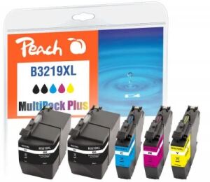 Peach PI500-232 Druckerpatrone 5 Stück(e) Kompatibel Hohe (XL-) Ausbeute Schwarz, Cyan, Magenta, Gelb