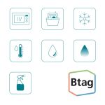 Brother BTAG-F31 Etiketten erstellendes Band Schwarz auf violett