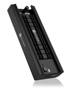 ICY BOX IB-180MC-C31, M.2 NVMe & SATA Docking, USB 3.2 Gen 2 Type-C®, Werkzeuglos, Aluminium, schwarz