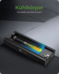 ICY BOX IB-180MC-C31, M.2 NVMe & SATA Docking, USB 3.2 Gen 2 Type-C®, Werkzeuglos, Aluminium, schwarz