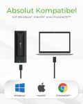 ICY BOX IB-180MC-C31, M.2 NVMe & SATA Docking, USB 3.2 Gen 2 Type-C®, Werkzeuglos, Aluminium, schwarz