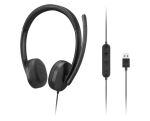 Lenovo 4XD1P83425 Kopfhörer & Headset Kabelgebunden Kopfband Anrufe/Musik USB Typ-A Schwarz