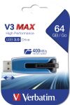 Verbatim V3 MAX - USB 3.0-Stick 64 GB - Blau