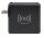 Manhattan 4-in-1 Reiseladegerät und Powerbank 8.000 mAh, Ein kabelloses 5 W-Induktionsladepad, zwei 12 W USB-A-Ports, ein USB-C-Port mit 12 W-Eingang / 15 W-Ausgang, auswechselbare Stecker für EU, UK & US, schwarz