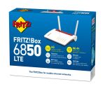 Box FRITZ! 6850 LTE WLAN-Router Gigabit Ethernet Dual-Band (2,4 GHz/5 GHz) 4G Weiß