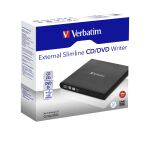 Verbatim Slimline CD/DVD Optisches Laufwerk DVD-RW Schwarz