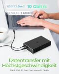 ICY BOX IB-RD2253-C31, externes RAID System für 2x 2,5" SATA HDD zu USB 3.2 Gen 2, RAID 0, 1, SINGLE, LARGE, schwarz
