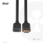CLUB3D Ultra High Speed HDMI™ Verlängerungskabel 4K120Hz 8K60Hz 48Gbps St./B. 1 m 30AWG
