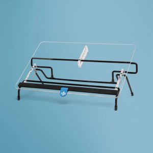 R-Go Tools Dokumentenhalter R-Go Flex Read, ergonomisch, mit weicher Schaumstoff-Handgelenkauflage, aus transparentem Acrylglas