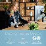 R-Go Tools Dokumentenhalter R-Go Flex Read, ergonomisch, mit weicher Schaumstoff-Handgelenkauflage, aus transparentem Acrylglas