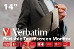 Verbatim 49591 Computerbildschirm 35,6 cm (14") 1920 x 1080 Pixel Full HD LCD Touchscreen Schwarz