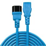 Lindy 30471 Stromkabel Schwarz, Blau 1 m C14-Koppler C13-Koppler