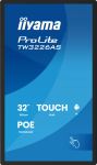 iiyama TW3226AS-B3P Signage-Display Kiosk-Design 80 cm (31.5") LED WLAN 430 cd/m² Full HD Schwarz Touchscreen Eingebauter Prozessor Android 24/7