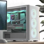 Aerocool D301A Mini Tower Schwarz, Holz