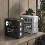 Aerocool D301A Mini Tower Schwarz, Holz